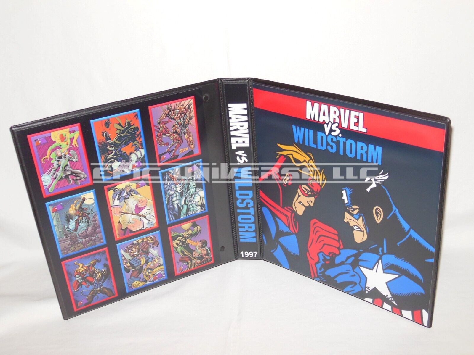Custom Made 1-Inch 1997 Marvel vs. Wildstorm Trading Card Album Binder