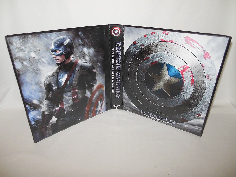 Custom Made 1-Inch 2014 Captain America The Winter Soldier Trading Card Binder