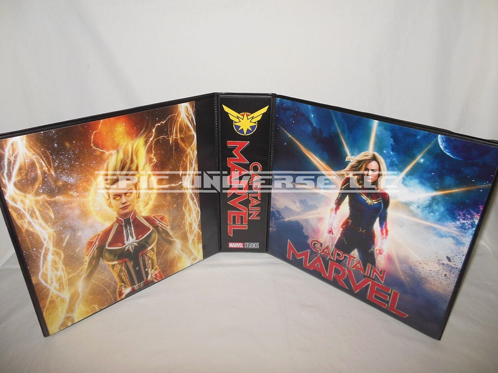 Custom Made 2-Inch 2020 Captain Marvel Trading Card Binder