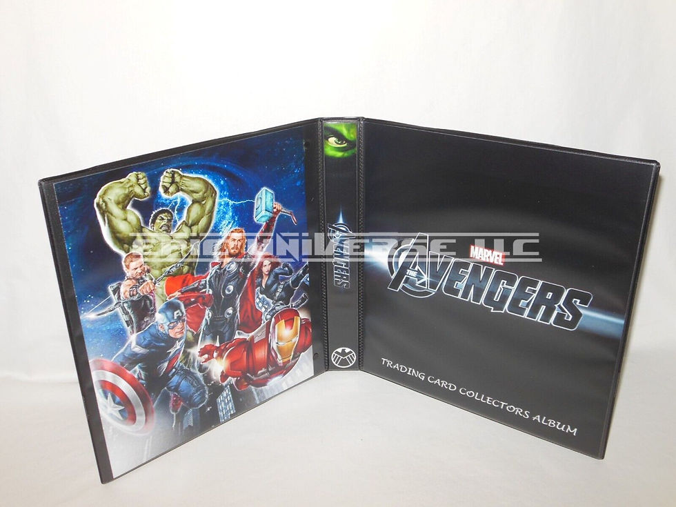 Custom Made 1-Inch 2012 The Avengers Trading Card Album Binder