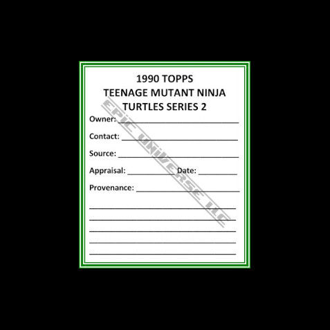 Thumbnail: Custom Made 1-Inch 1992 Teenage Mutant Ninja Turtles Series 2 Album Binder