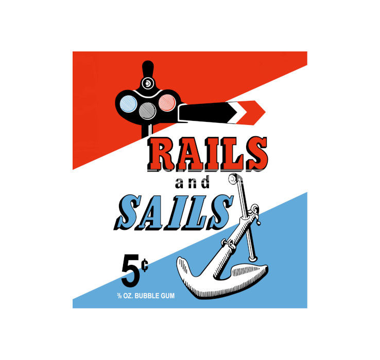 Thumbnail: Custom Made 1-Inch 1955 Rails and Sails Trading Card Album Binder