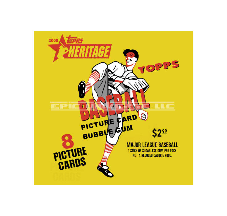 Thumbnail: Custom Made 2-Inch 2005 Topps Heritage Baseball Trading Card Album Binder