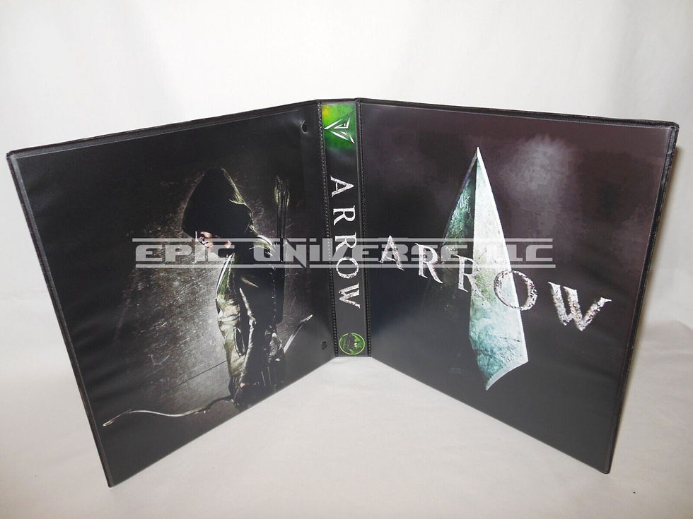 Custom Made 1-Inch 2015 Arrow Trading Card Album Binder