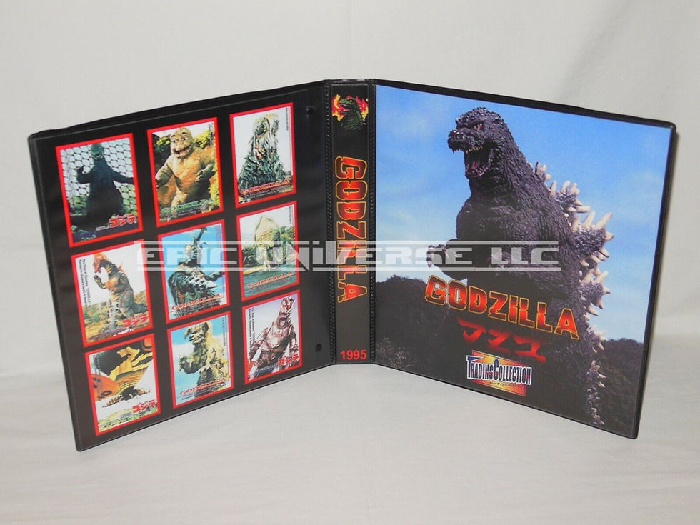 Custom Made 1-Inch 1995 Godzilla Trading Card Album Binder