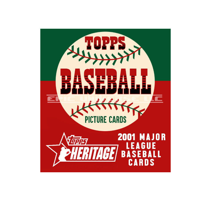 Thumbnail: Custom Made 1-Inch 2001 Topps Heritage Baseball Trading Card Album Binder