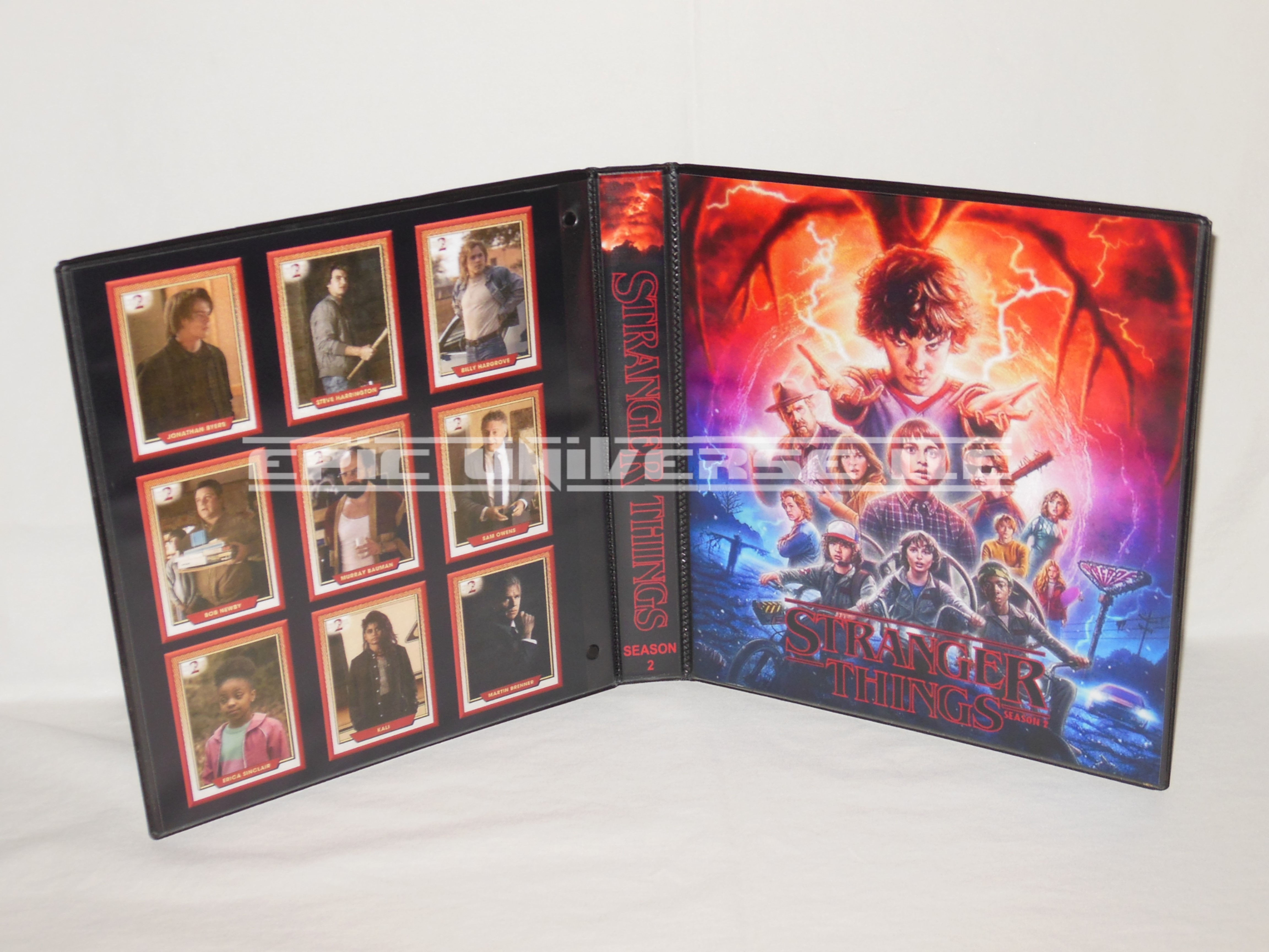 Custom Made 1-Inch 2019 Stranger Things Season 2 Trading Card Album Binder