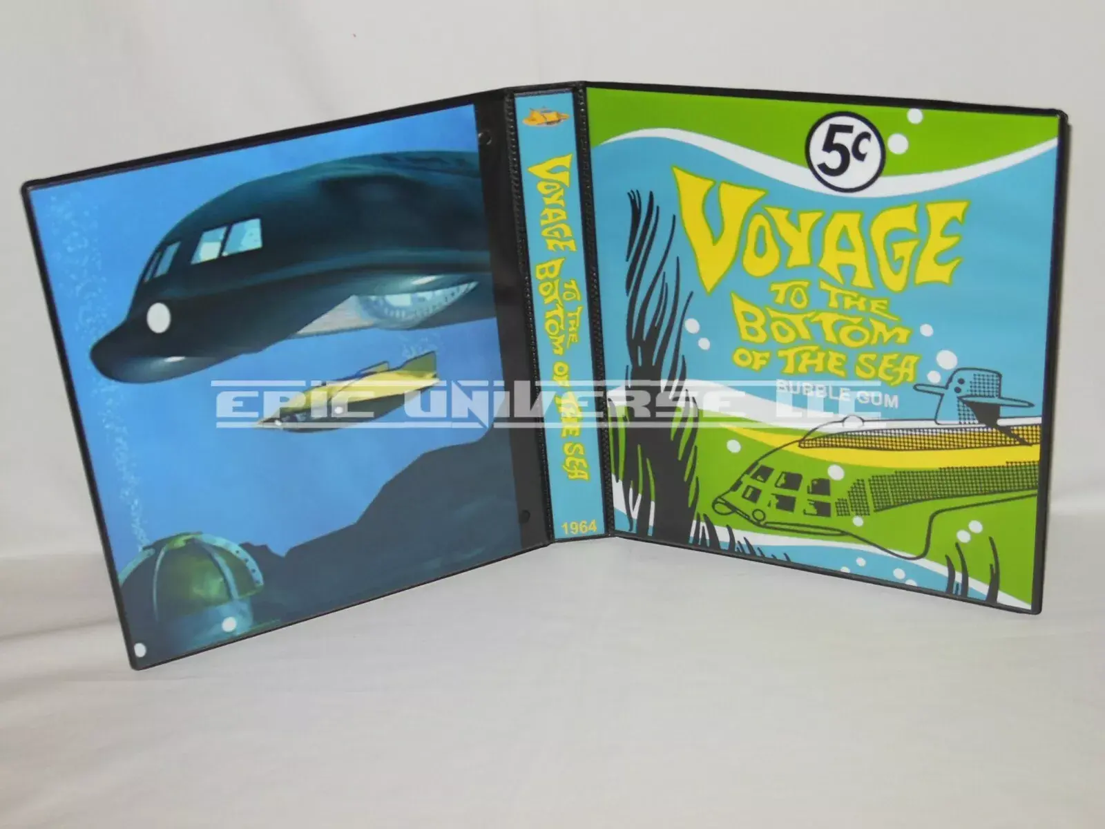 Custom Made 1-Inch 1964 Voyage to the Bottom of the Sea Trading Card Binder
