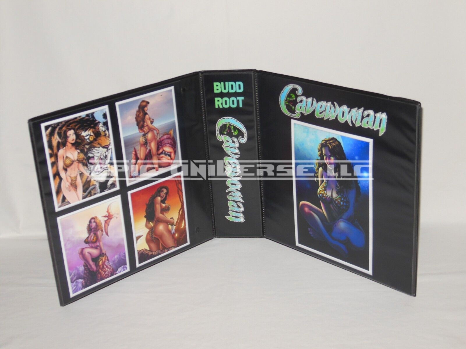 Custom Made 2-Inch 2015 Budd Root Cavewoman Trading Card Album Binder