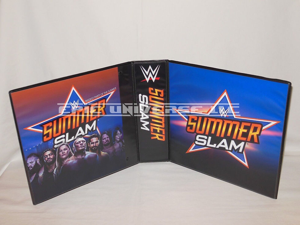 3-Inch WWF Summer Slam Wrestling Collector's Album Binder.