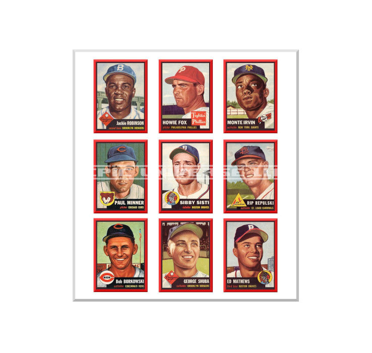 Thumbnail: Custom Made 2-Inch 1953 Topps Baseball Trading Card Album Binder