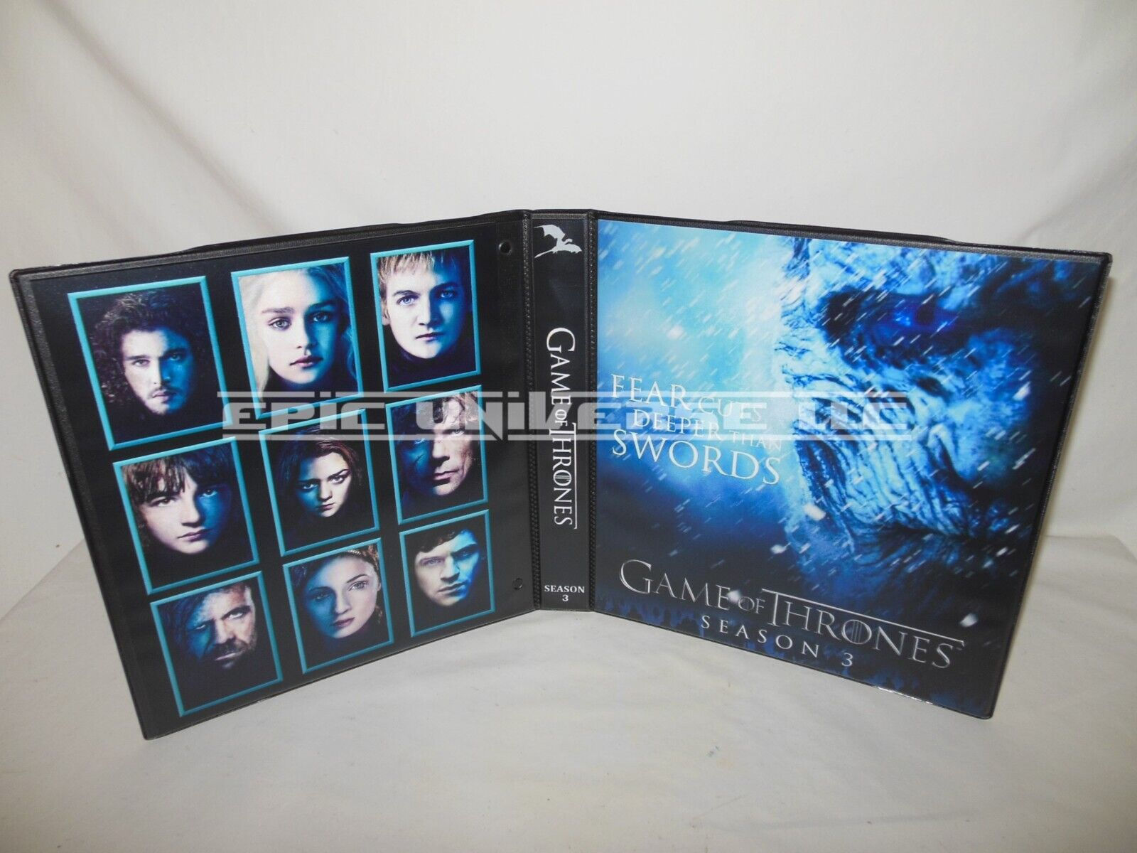 Custom Made 1-Inch 2014 Game Of Thrones Season 3 Trading Card Album Binder