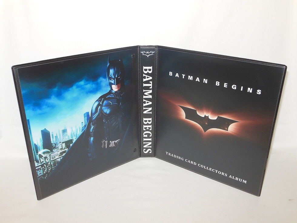 Custom Made 1-Inch 2005 Batman Begins Trading Card Album Binder