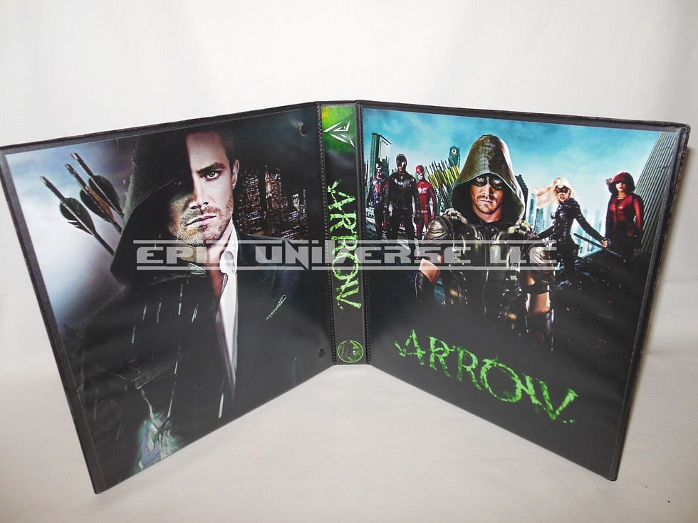 Custom Made 1-Inch 2015 Arrow Trading Card Album Binder