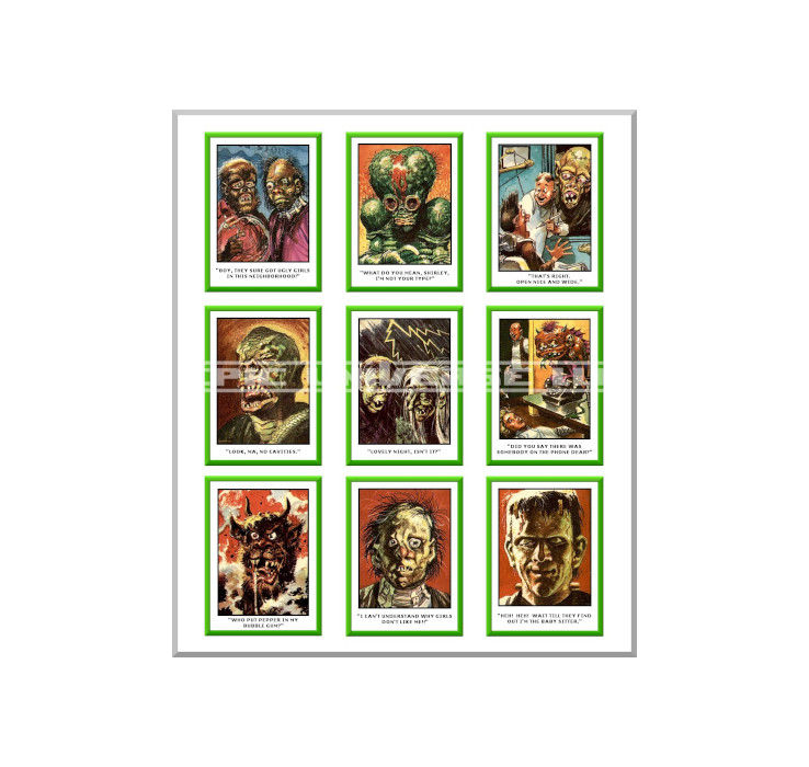Thumbnail: Custom Made 1-Inch 1959 You'll Die Laughing/Funny Monsters Trading Card Binder