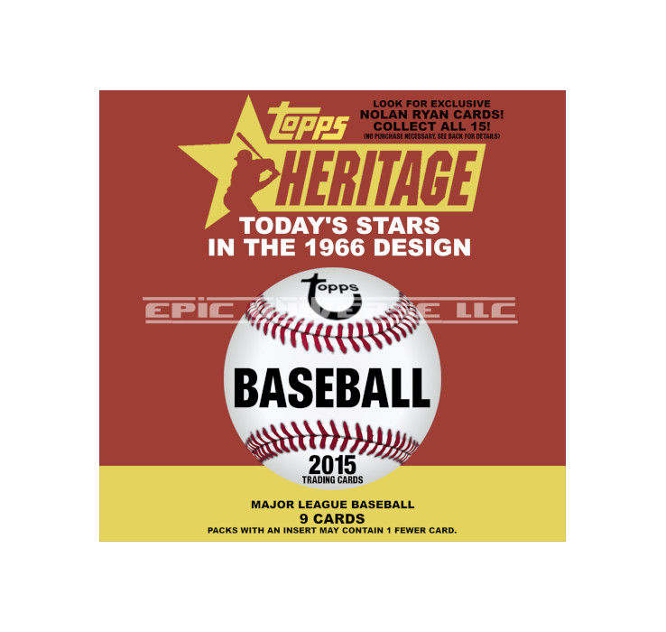 Thumbnail: Custom Made 2-Inch 2015 Topps Heritage Baseball Trading Card Album Binder