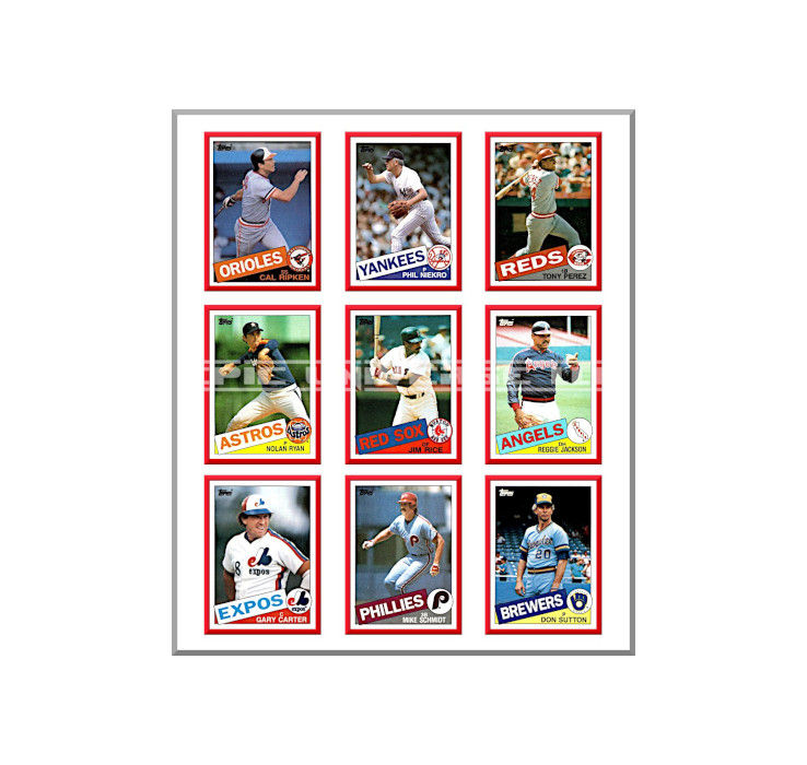 Thumbnail: Custom Made 1-Inch 1985 Topps Baseball Trading Card Album Binder