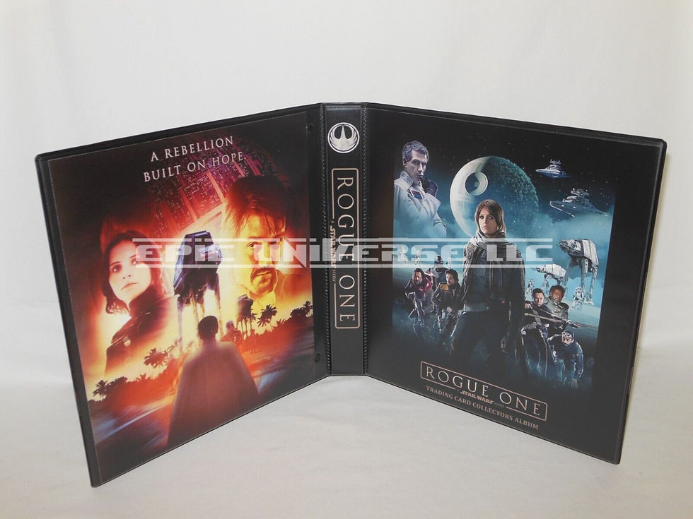Custom Made 1-Inch 2018 Star Wars Rogue One Trading Card Album Binder