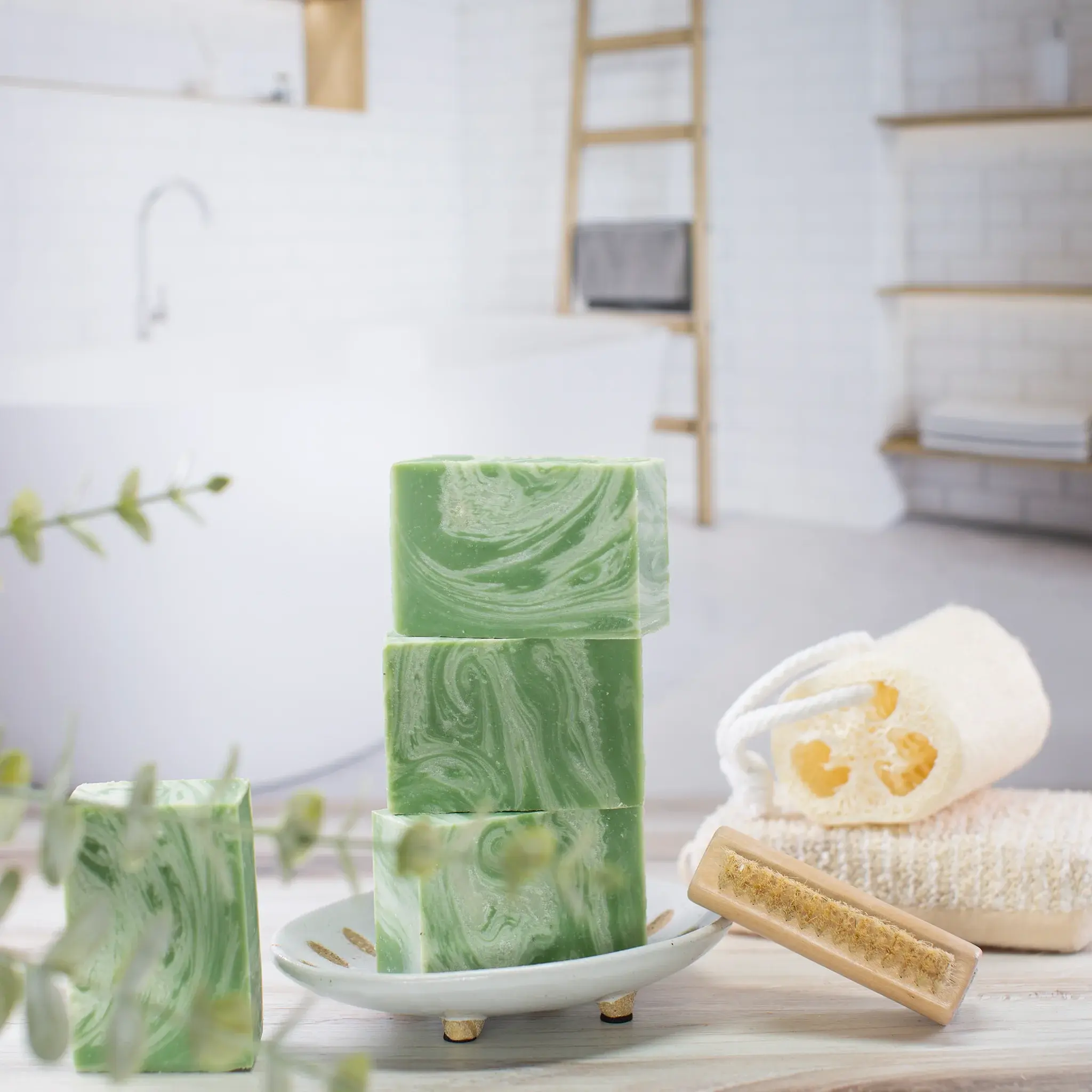 Fresh Mint & Shea Honey Soap bar -5oz