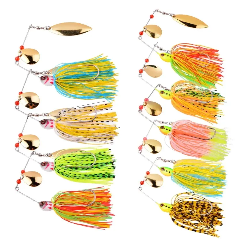 Thumbnail: 4pcs/8Pcs Fishing Lure Wobbler Lures Spinners Spoon