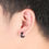 Thumbnail: Men's black earrings