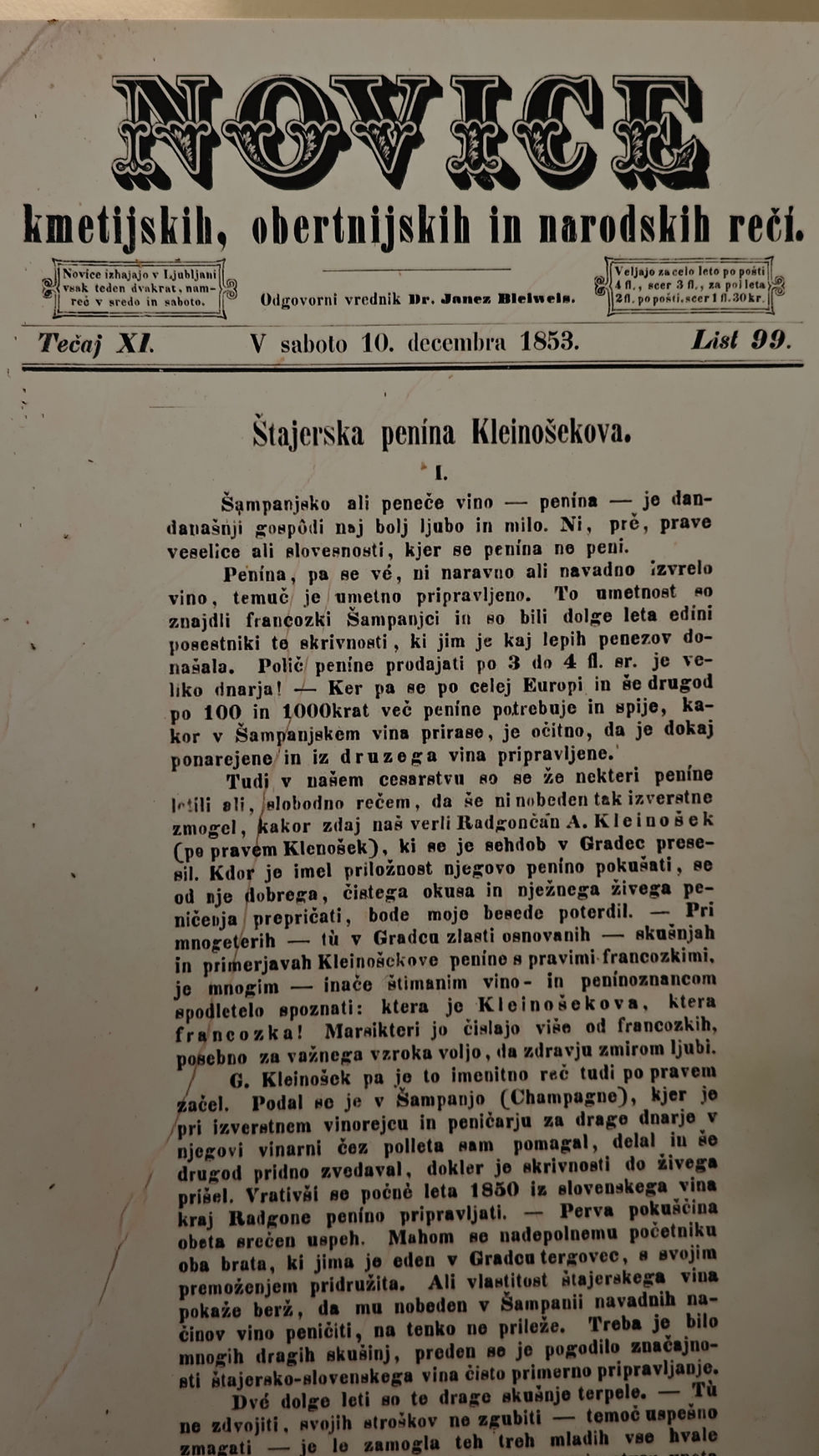 Why is Slovenian Penina so special?