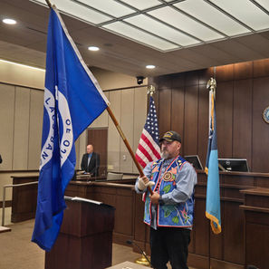 Pine County Courthouse hosts ceremony to install Mille Lacs Band of Ojibwe tribal flags in courtrooms