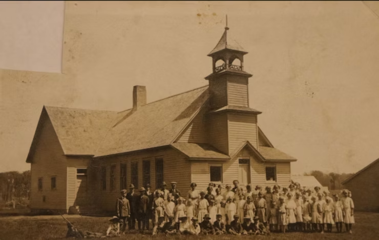 Coin School circa 1912, from National Register of Historic Places registration form.