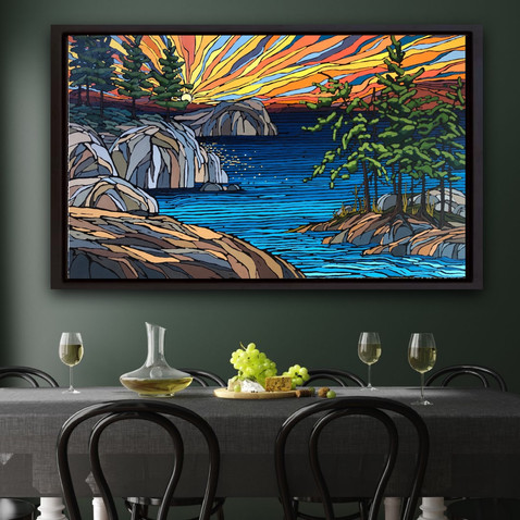Sunset in the Bay 36x48