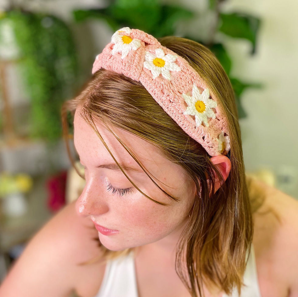 Thumbnail: Patchwork Crochet Headband
