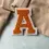 Thumbnail: Chenille Letter Pumpkin Orange Embroidery Patch (Iron on/Sew on)
