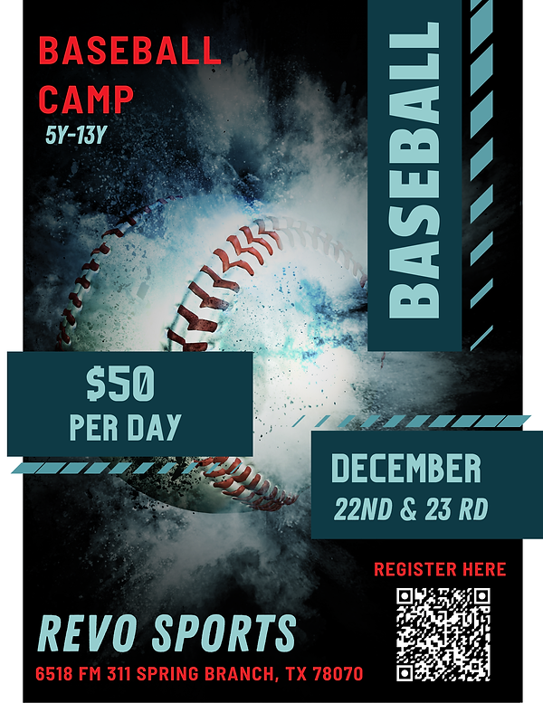 Black and Teal Illustrated Modern Baseball Camp Invitation Sport Promotion Flyer.png