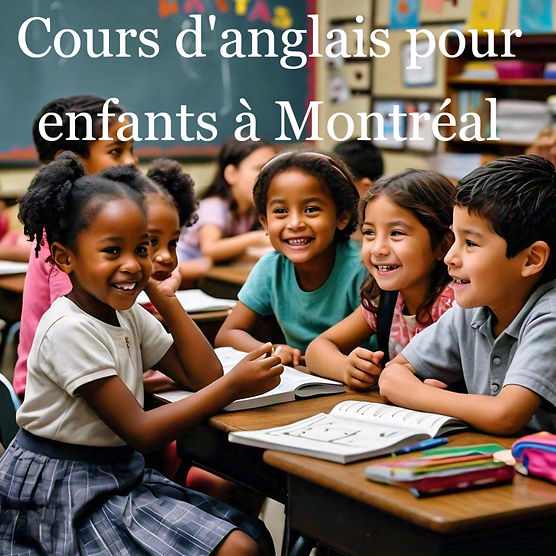 Cours d'anglais pour enfants à Montréal