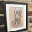 Thumbnail: Framed print of Weimaraner