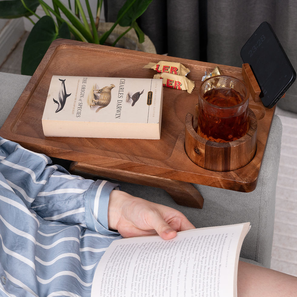 Thumbnail: Couch Tray-acacia wood made