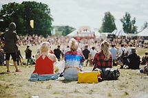 Girls at Music Festival