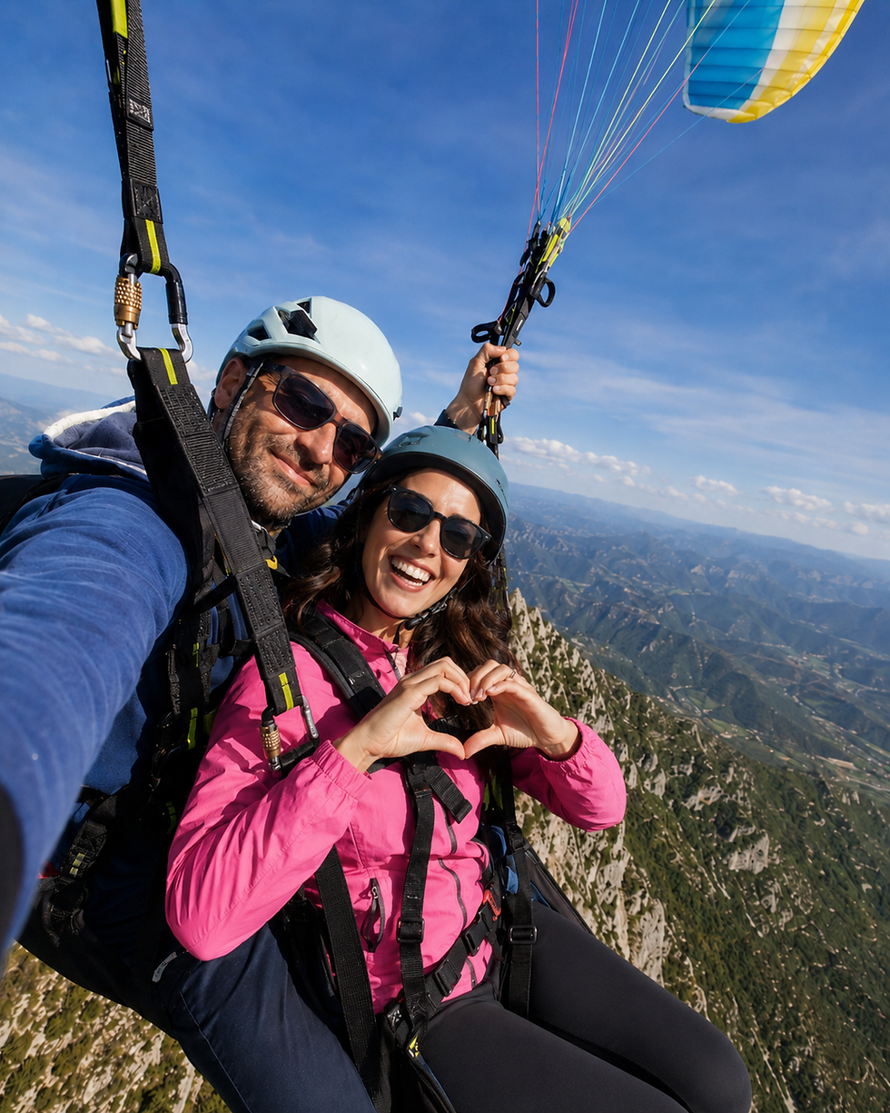 Baptême en parapente en Drôme provençale dans les Baronnies