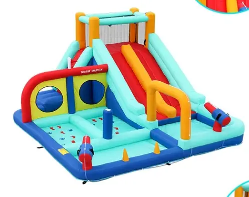 מתקן מתנפח עם מגלשה דגם DD-73027 מבית Doctor Dolphin