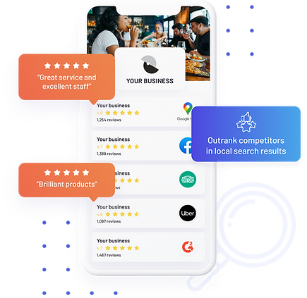 Reviews software illustration