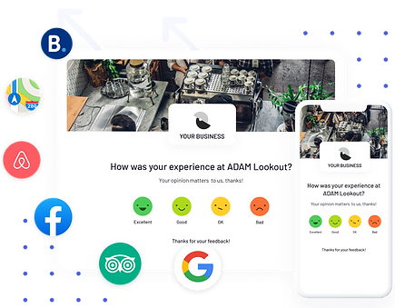 Review management software illustration