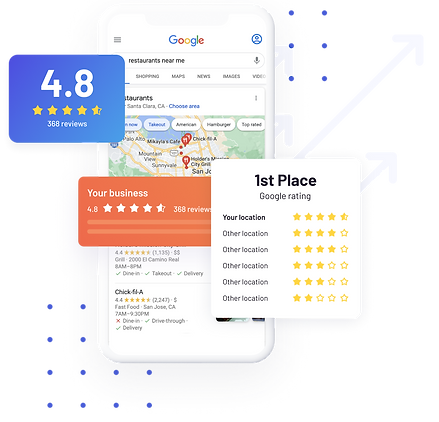 Google Reviews Software illustration