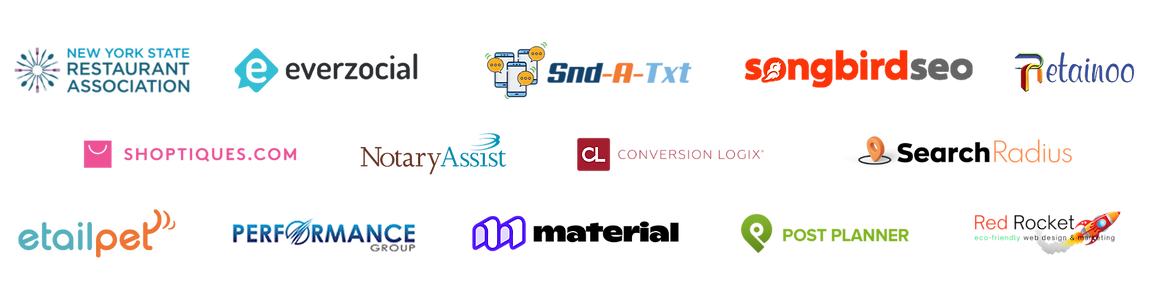 Many logos of our partners
