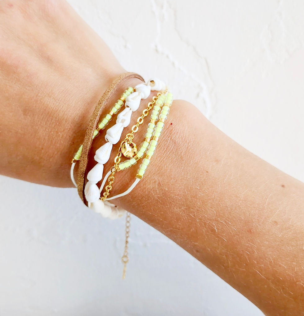 Miniature : Bracelet MIA perles Miyuki fluo – 3 coloris au choix