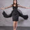 Thumbnail: Satin Dress With Tulle Sleeves And Long Tail | BILARAG