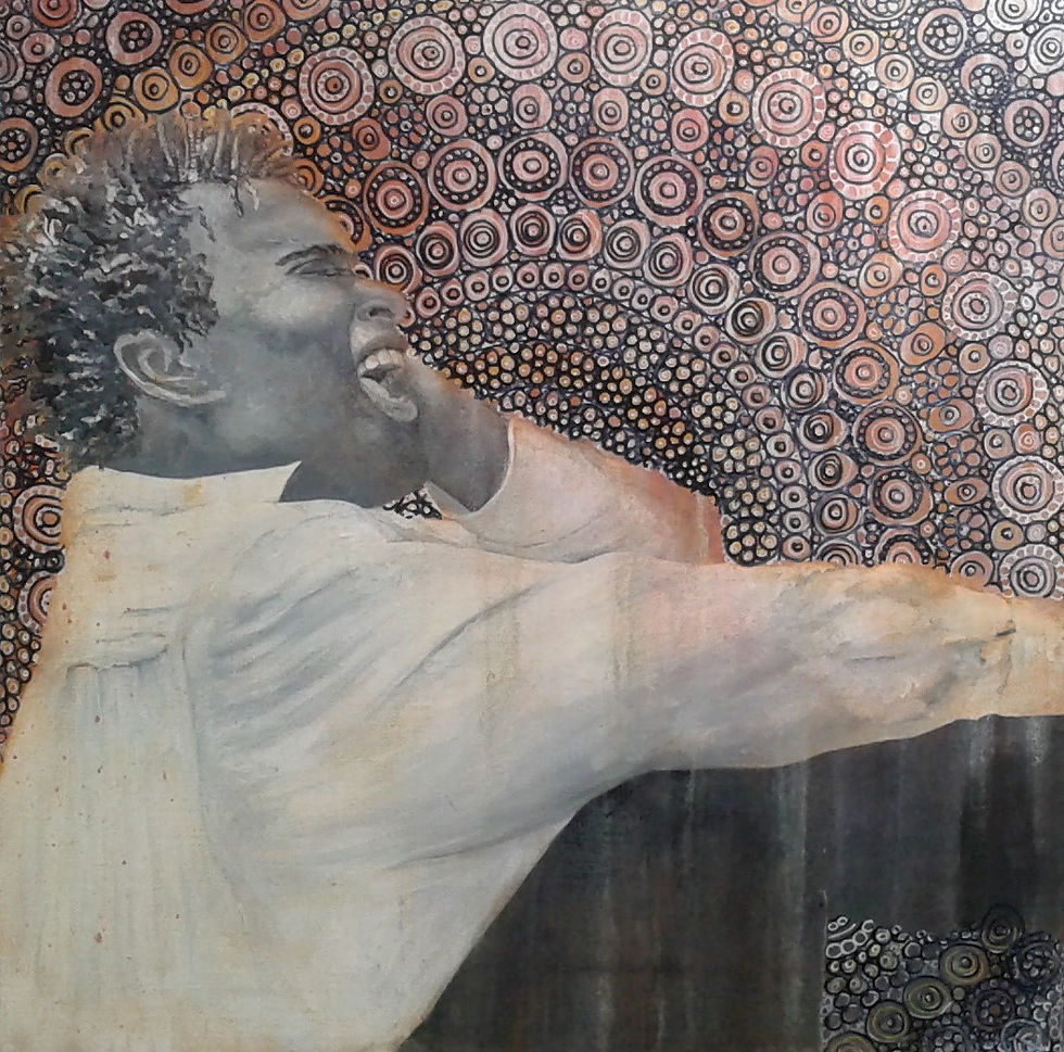 Peinture-homme-noir-chant