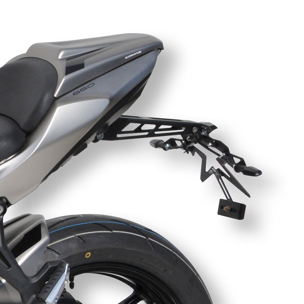Ermax Support de plaque aluminium Kawasaki Z 650 2017-2019