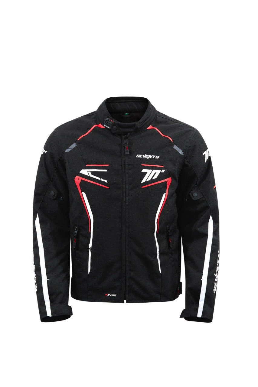 Miniature : Seventy Degrees - VESTE SD-JR65 PISTON HOMME NOIR/ROUGE/BLANC