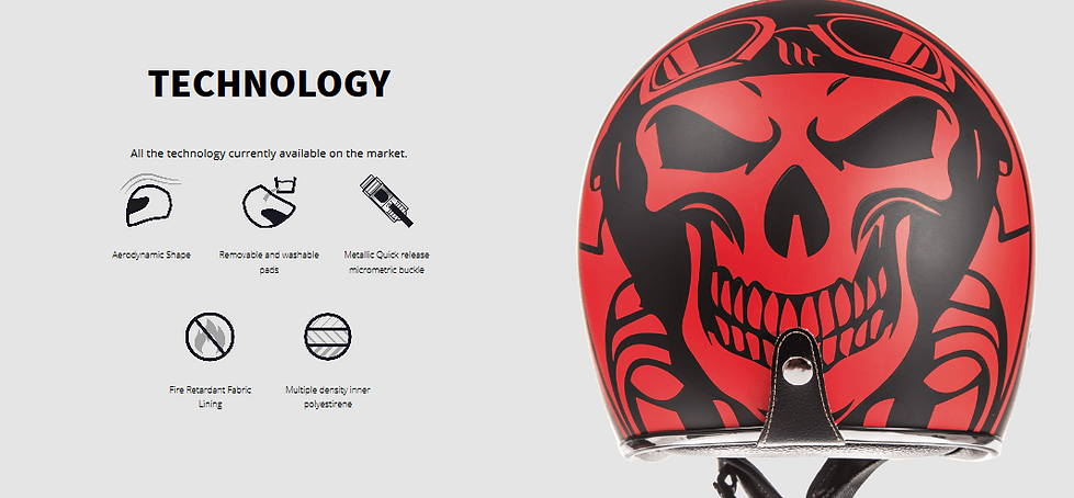 Casque jet vintage pour Moto et scooter idéale pour les voyages d'été et les harley-davidson et autres choppers. Équippé d'une visière solaire et aux designs multiples et colorés. Aérodynamiqu, attache micrometric, intérieur démontable et lavable.