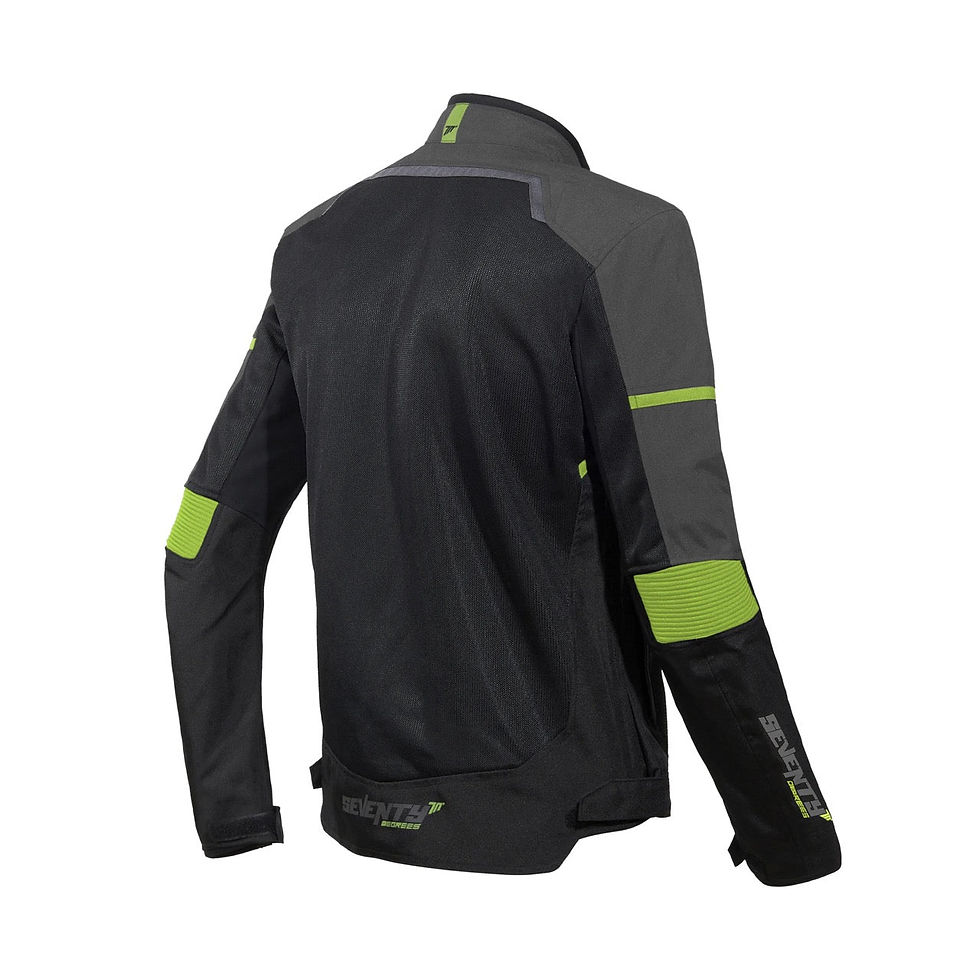 Miniaturbild: SEVENTY DEGREES - SD-JR60 THUNDER Herrenjacke Schwarz/Grau/Neongelb 4XL