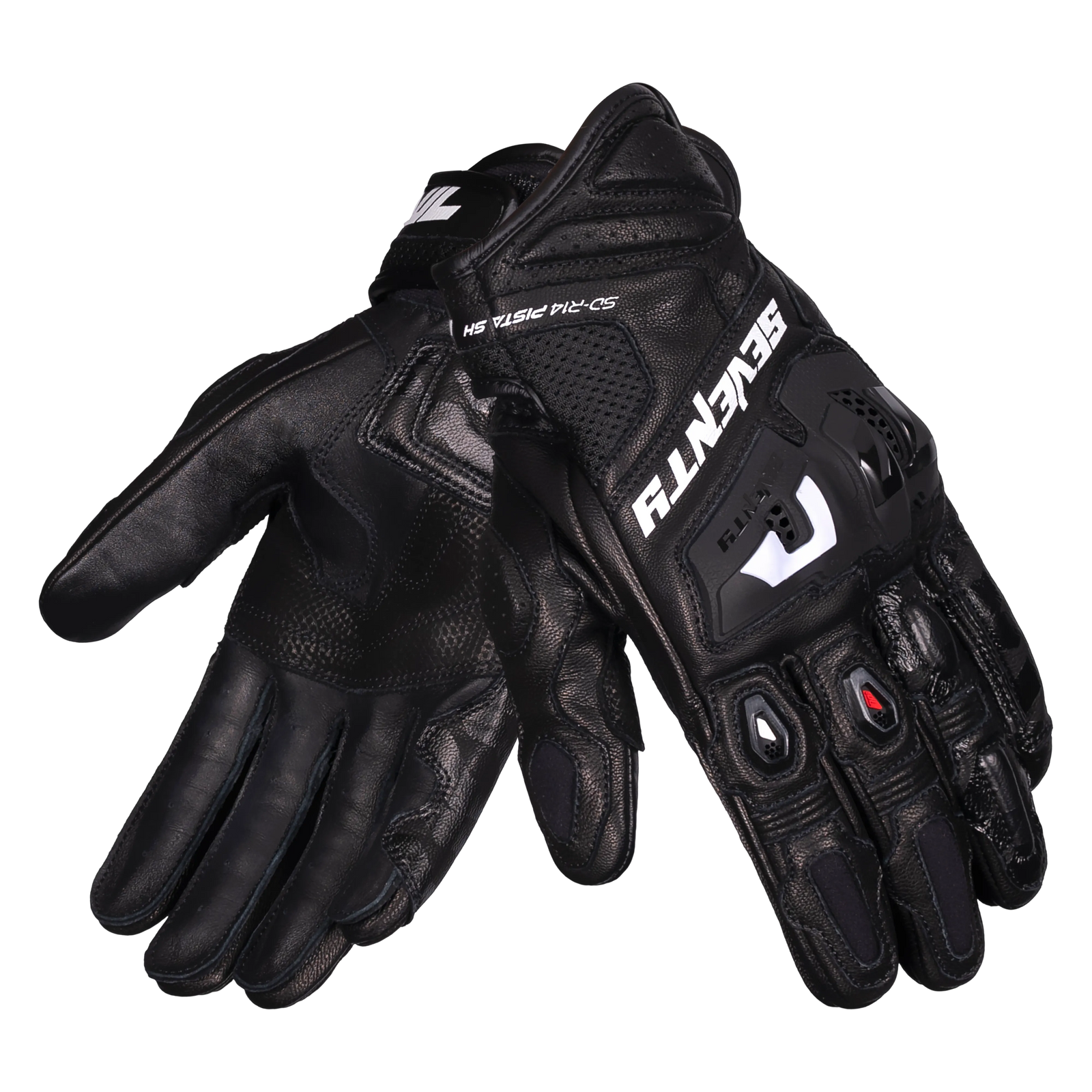 Seventy Degrees - GANTS SD-R14 PISTA SHORT HOMME NOIR/BLANC/ROUGE